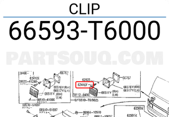Nissan 66593T6000 CLIP