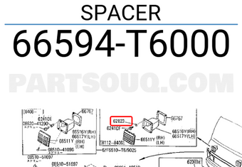 Nissan 66594T6000 SPACER