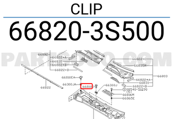 Nissan 668203S500 CLIP