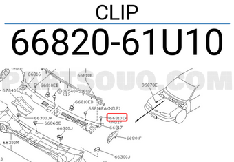 Nissan 6682061U10 CLIP