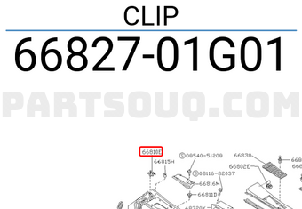 Nissan 6682701G01 CLIP
