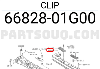 Nissan 6682801G00 CLIP