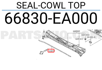 Nissan 66830EA000 SEAL-COWL TOP