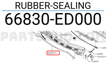 Nissan 66830ED000 RUBBER-SEALING