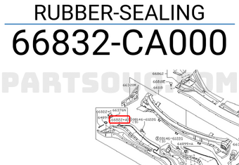 Nissan 66832CA000 RUBBER-SEALING
