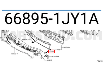 Nissan 668951JY1A COVER-FRONT FENDER,LH