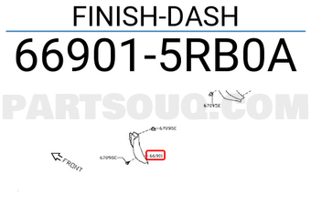 Nissan 669015RB0A FINISH-DASH