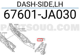 Nissan 67601JA030 DASH-SIDE,LH