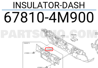 Nissan 678104M900 INSULATOR-DASH