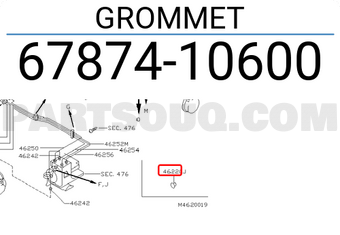 Nissan 6787410600 GROMMET