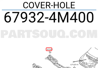 Nissan 679324M400 COVER-HOLE