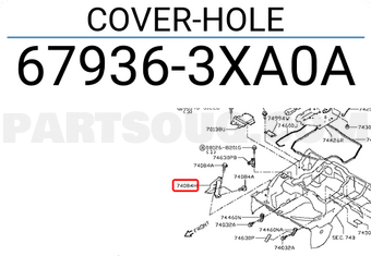 Nissan 679363XA0A COVER-HOLE
