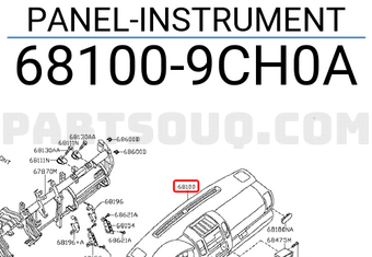 Nissan 681009CH0A PANEL-INSTRUMENT