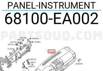 Nissan 68100EA002 PANEL-INSTRUMENT
