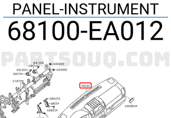 Nissan 68100EA012 PANEL-INSTRUMENT