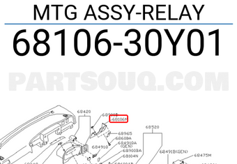 Nissan 6810630Y01 MTG ASSY-RELAY