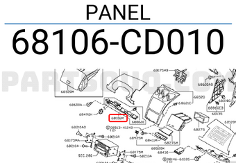 Nissan 68106CD010 PANEL