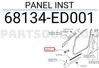 Nissan 68134ED001 PANEL INST