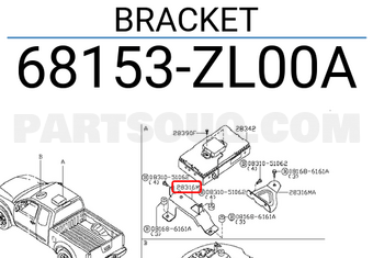 Nissan 68153ZL00A BRACKET
