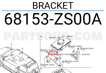 Nissan 68153ZS00A BRACKET