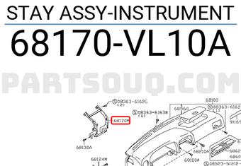 Nissan 68170VL10A STAY ASSY-INSTRUMENT