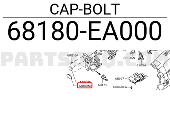 Nissan 68180EA000 CAP-BOLT
