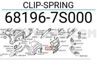 Nissan 681967S000 CLIP-SPRING