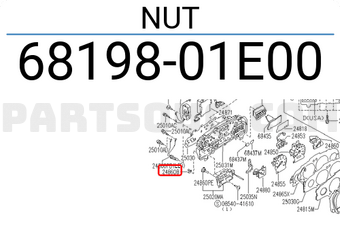Nissan 6819801E00 NUT