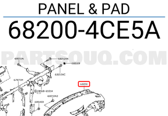 Nissan 682004CE5A PANEL & PAD