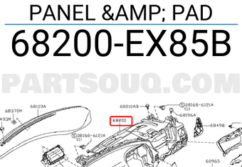 Nissan 68200EX85B PANEL & PAD