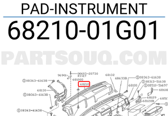 Nissan 6821001G01 PAD-INSTRUMENT