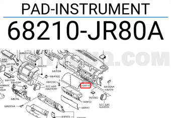 Nissan 68210JR80A PAD-INSTRUMENT