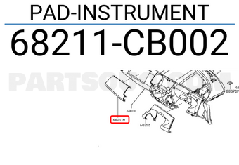 Nissan 68211CB002 PAD-INSTRUMENT