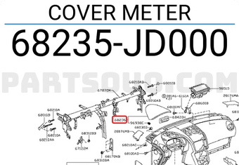 Nissan 68235JD000 COVER METER