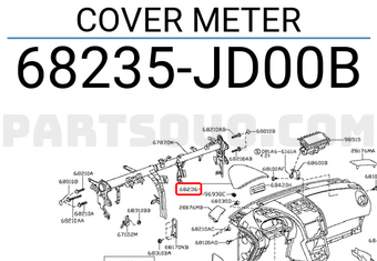 Nissan 68235JD00B COVER METER