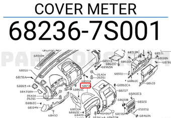 Nissan 682367S001 COVER METER