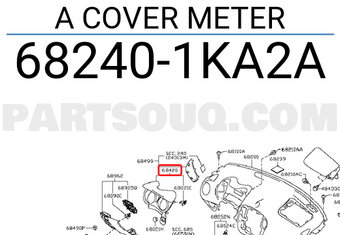 Nissan 682401KA2A A COVER METER