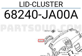 Nissan 68240JA00A LID-CLUSTER