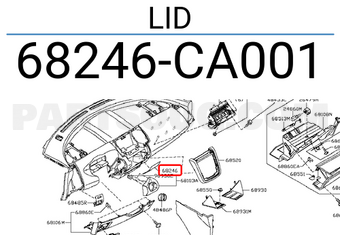 Nissan 68246CA001 LID