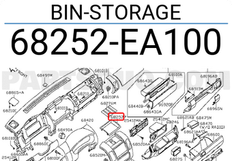 Nissan 68252EA100 BIN-STORAGE