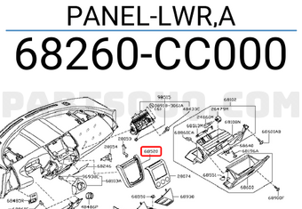 Nissan 68260CC000 PANEL-LWR,A