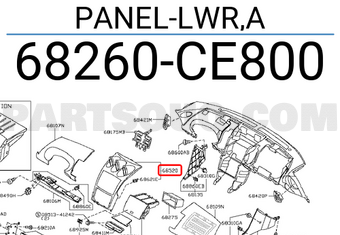Nissan 68260CE800 PANEL-LWR,A