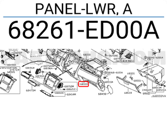 Nissan 68261ED00A PANEL-LWR, A