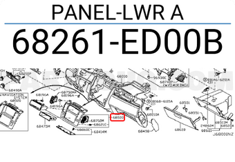 Nissan 68261ED00B PANEL-LWR A