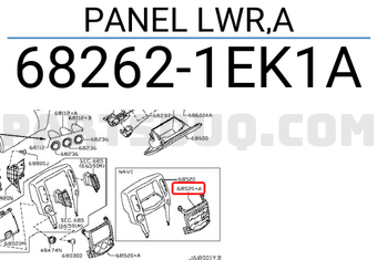 Nissan 682621EK1A PANEL LWR,A