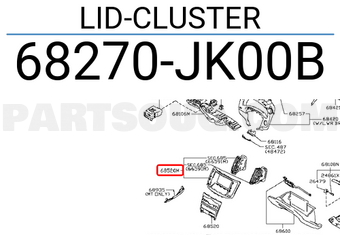 Nissan 68270JK00B LID-CLUSTER