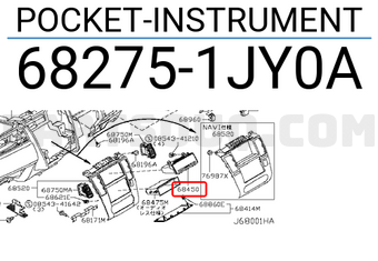 Nissan 682751JY0A POCKET-INSTRUMENT