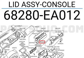 Nissan 68280EA012 LID ASSY-CONSOLE