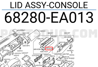 Nissan 68280EA013 LID ASSY-CONSOLE