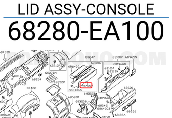 Nissan 68280EA100 LID ASSY-CONSOLE